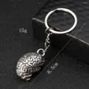 Porte-clés Hip-hop Métal Cerveau Porte-clés Cerveau Pendentif Collier Charmes Sac À Dos Vélo Clé De Voiture Ornement Suspendu Homme Mâle Bijoux