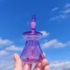 Pipa ad acqua viola Gorgogliatore Bruciatore a nafta Pipa in vetro Bong Tubi a mano Narghilè Dab Rig Blunt Bubblers Recycler Pipa ad acqua migliore qualità