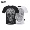 PLEIN BEAR T SHIRT Herren Designer T-Shirts Markenkleidung Strass PP Totenköpfe Herren T-SHIRT RUNDHALS SS SCHÄDEL UND PLEIN MIT KRISTALLEN Hip Hop T-Shirt Top Tees 161307