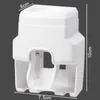 Nieuwe 1pc Wall Mount Automatische Tandpasta Dispenser Plastic Geen Ponsen Tandpasta Knijper Kleine Houder Badkamer Accessoires Gadgets