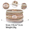 Charm Bracelets ZG Fashion Lederarmband für Frauen Retro Charms Imitation Pearl Bransoletki Damskie Bangle Female Jewelry