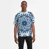 Męskie koszule T-Short Treeve 2023 Summer harajuku etniczny styl 3d druk okrywa graficzna tshirt men uncja