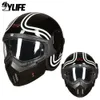 Cycling Caps Masks Motorcycle Helmet Vintage Modular Casco Moto Open Face Flip Up Capacete De Helmets For Scooter 231124