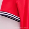 2023 NY DESIGNER WOMENS T SHIRT High-end skjorta Rätt version av Small Raccoon Sticker Polo Family Contrast Stripe Double Slyckig stil