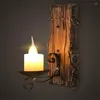 Duvar lambası Vintage Retro Siyah Sconce Lodge Demir Lambalar Yapay Mermer Mum Labhade Aydınlatma Armatürü