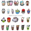 Charms Food Croc Coffee Pvc милый или детские мальчики девочки, мужчина, женщины, модное украшение обуви Боба подарки на день рождения подарки на вечерин