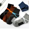 Herensokken Elastisch polyester Adem voor heren Business Casual Home Outdoor Sports Katoen Hoge kwaliteit Zomerbuis Socksmen's