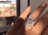 Vecalon Klassieke 925 Sterling Zilveren ring set Ovaal geslepen 3ct Diamond Cz Engagement trouwring ringen voor dames Bruids bijoux287Z2284000