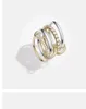 Halley Gemini Spinelli Kilcollin Ringe Markendesigner Neu in luxuriösem, edlem Schmuck Gold und Sterlingsilber Hydra-Ring