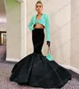 ドレスエレガントな黒人マーメイドスカートスペインスタイルの弾性ウエストサテンパーティースカートフロアレングス女性スカートファルダデシレナ