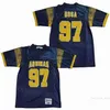 97 Nick Bosa Football High School Jerseys St Thomas Aquinas College Adempure Pure Cotton Moive Pullover voor sportfans die Hiphop Team Navy Blue University naaien