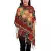 Sciarpe Modello stampato personalizzato Sciarpa etnica tribale Uomo Donna Inverno Caldo Scialli Kilim turchi bohémien vintage