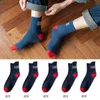 Skarpetki męskie 5 Pair 10pcs Casual Long Sock Sock Miękki oddychający bawełniany sport sportowy chłopiec wygodna rurka dla mężczyzn