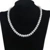 Halskette mit eleganten Süßwasser-Perlen, Größe 8–10 mm, als Geschenk