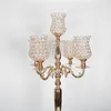 decorazione Candelabri a 5 bracci Centrotavola per feste di matrimonio Portacandele conici in metallo Candelieri Buffet Decorazione della casa imake858