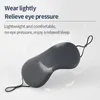 Eye Massager Sleeping Mask KoreanStyle Ice Silk Warm and Cool DualUse Adjustable Travel Light Blocking Breathable 230425