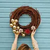 Decorative Flowers Flower Wreaths Front Door Twig Hanging Vine Garland Decor Snake Ring Christmas