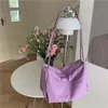 Evening Bags Bag versatile women's single shoulder double belt decoration niche Korean nylon bag gentle temperament underarm 230512