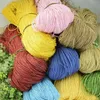 Tissu et couture 600 mètres 500g fil de raphia d'été Crochet fils de paille naturels artisanat pour bricolage tricot chapeau sac à main panier matériel en rotin 231124