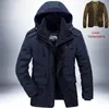 Men S Down Down Parkas Parkas Outdoor Windbreaker Winter JacketMen Thick Warm Mens Quality Cashmere Liner Detachable 2 In 1 Multi Pocket Coats 231124