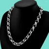 Chaînes Hommes 925 Sterling SSilver Collier Mode Dharm Bijoux Hiphop Bijoux 13.5mm71cm Argent Massif Argent