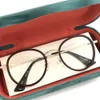 Gözlük 0608ok altın kaplumbağa gözlükleri çerçeve unisex tasarımcı çerçeve optik çerçeveler moda yuvarlak