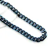 Kettingen Amumiu Trendy Blue High Pools roestvrijstalen ketting Links Chain Men Sieraden Cool Classic Party Gifts HN035