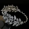 HairJewelry Fashion cheveux de femmes avec des bijoux de mariée diadème mariage bandeau bijoux bandeau zircone cristal couronne