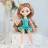 Bebekler 30cm 1/6 Prenses Bebek Giysileri Mavi Gözler Kadınlar Giyin Bebek BJD 1/6 Bebek 11 Eklem hareketli gövde oyuncak 230426