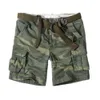 Mäns shorts retro militär camo last shorts män avslappnad armé stil strand shorts premium kvalitet lös baggy ficka korta sommarkläder 230426