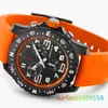 U1 Top AAA Bretiling Роскошные мужские часы Japan Super Quartz Endurance Pro Chronograph 44 мм Avenger Hurricane Orange Rubber 1884 Мужские часы сапфировые наручные часы