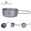 Camp Kitchen Boundless Voyage Bowl Pot Set with Folding Handle Outdoor Camping Picnic Ultralight Cooker Tableware 1000ml500ml 230425