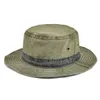 Chapeaux à large bord Chapeaux de seau VOBOOM Chapeaux de seau pour hommes Bob Été Panama Pêche en plein air Chapeau à large bord Protection solaire Cap Chasse pour Homme Coton 230516