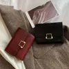 Portafogli in pelle PU per donna Portamonete corto Porta carte scozzese femminile Portafoglio Moda donna Pochette piccola