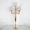 decorazione Candelabri a 5 bracci Centrotavola per feste di matrimonio Portacandele conici in metallo Candelieri Buffet Decorazione della casa imake858