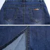 Abiti gonna in denim pulsante vintage alto matita a. Matita nera blu sottili gonne più taglie forme s2xl sexy jeans gonna sexy jeans