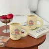 Tazas Cremoso Lindo Conejito Cumpleaños Taza Feliz Coreano Mango Gordito Taza de Cerámica Niña Corazón Leche Taza de Café para Niñas Regalo de Navidad 231124