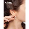 Dangle Earrings & Chandelier ARADOO Large C Semicircular Pearl Irregular Natural Pearls Smart 18K Gold Plated Light Luxury