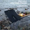 Lägermöbler Portabel avtagbar lättvikt aluminiumlegering vikande mån campingstol för utomhus picknicksäte strandfiskestol