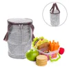 Ensembles de vaisselle Boîte à bento isolée Pochette à lunch École Thermique Repas Sacs fourre-tout Enfants Garder au chaud Cylindrique