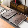 TEA TRAYS Natural Chinese Drainage Set Drawer Bamboo Water Chinoiserie Magasy Fu Hushållskungagringskort