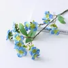 Decorative Flowers Htmeing Artificial Pansy Branches Stems Silk Fake Butterfly Orchid Flower Home Office Wedding Decoration