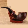 Wooden color Acrylic Resin Hand Tobacco Cigarette Smoking Pipe Filter Patterns Tool Accessories 6 Styles