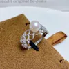 Cluster Rings Jcy Solid 925 Sterling Silver Round 7-8mm Natuur Natuur zoet water Akoya White Pearls For Women Fine Birthday cadeautjes