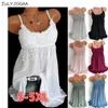 Camisoles Tanks Plus Size Moda Donna Sexy vest dress Summer Top senza maniche in pizzo Canotta Camicetta 7 colori 230425