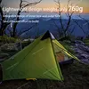 2021 Nowa wersja 230 cm Lanshan 1 Ultralight Camping 3/4 sezon 15D Silnylon Rodless Tent namioty Shelterstents 3F Ul Lanshan 1 namiot