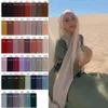 Hijabs femmes musulmanes en mousseline de soie Hijab écharpe en mousseline de soie doux Hijab châle longue écharpe Wrap foulards pour la mode musulmane 230426