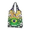 Sacs à provisions recyclage sac de football femmes fourre-tout ballons de football portables Sport épicerie Shopper