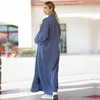 Vêtements ethniques Abayas musulmanes pour les femmes Dubaï Turquie Noir Broderie Kimono Islamique Modeste Arabe Outwear Ramadan Eid Kaftan Hijab Robe