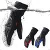 Gants de cyclisme hiver Moto imperméable Gant Moto chaud hommes doigt complet écran tactile Guantes Moto équitation